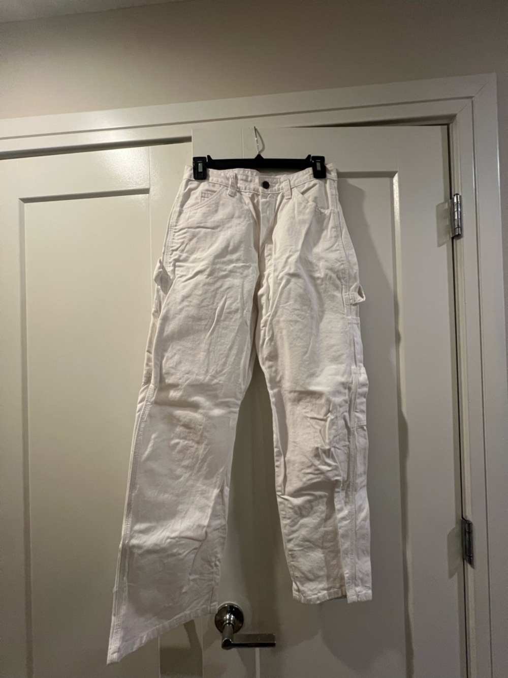 White Utility Cargo Pants